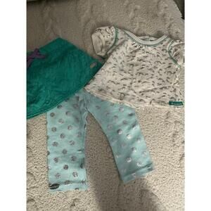 AMERICAN GIRL Retired SILVER DOT LEGGINGS Retired Star Quilt skirt A466